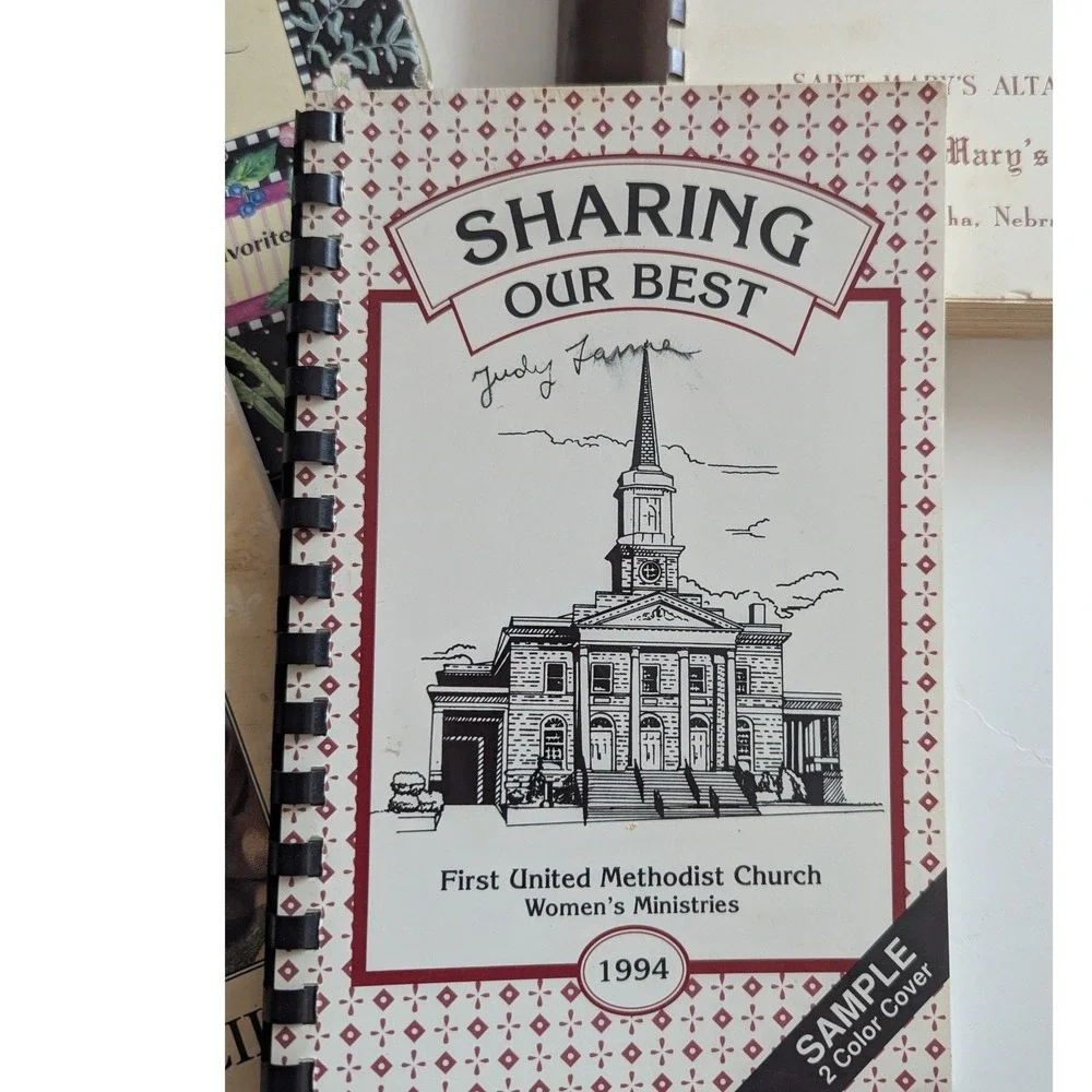 Vintage Cookbook Bundle Lot of 5 Campbell's Church Community Spiral Recipes 90s